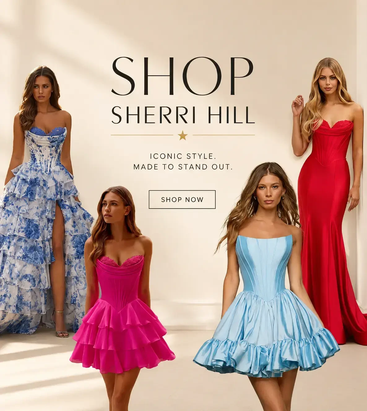 Shop Sherri Hill Banner