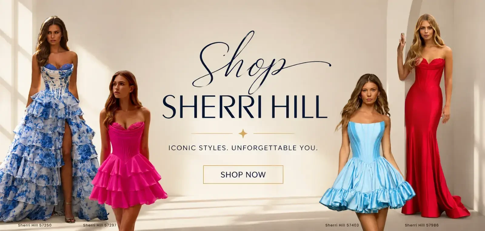 Shop Sherri Hill Banner